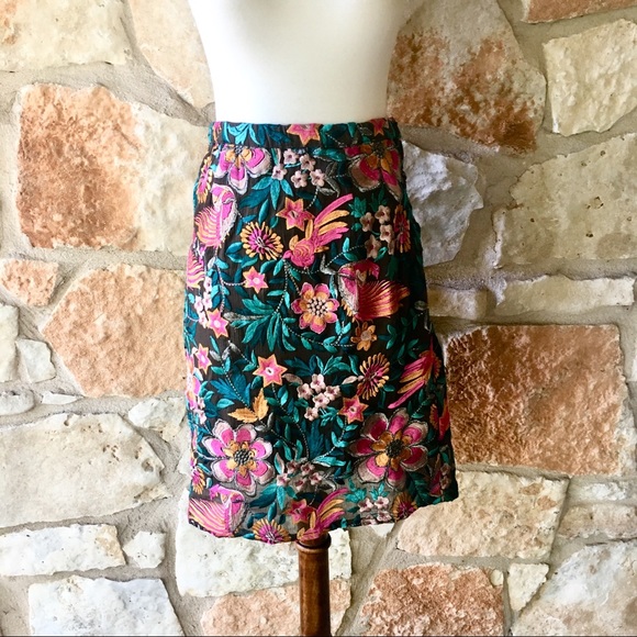 Anthropologie Dresses & Skirts - Anthropologie Baraschi Embroidered Skirt